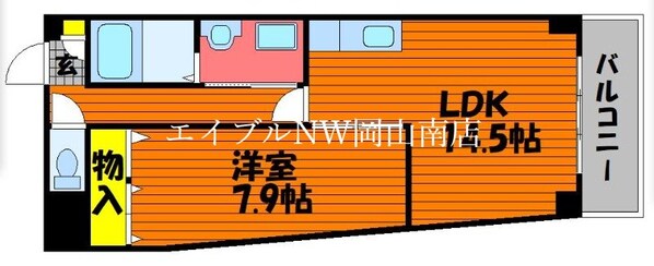 大元駅 徒歩17分 2階の物件間取画像